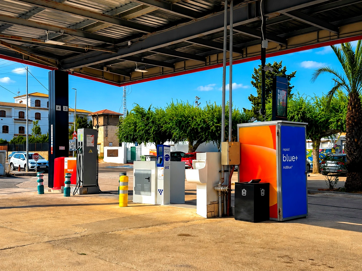 Zona de repostaje de Repsol Sant Mateu